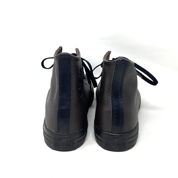 Converse Chuck Taylor Shoes High Top Leather Brown Men’s Size Sneakers 172012C - Picture 4 of 9